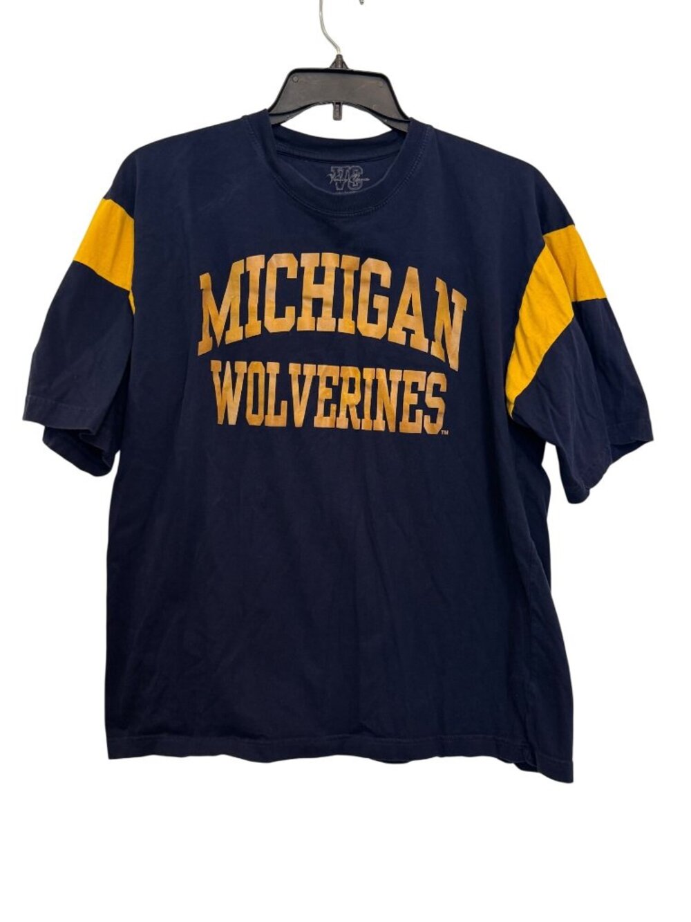 Vintage Michigan Wolverines Varsity Classics T-Shirt Navy & Yellow XL